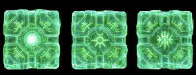 Floating decorative cube