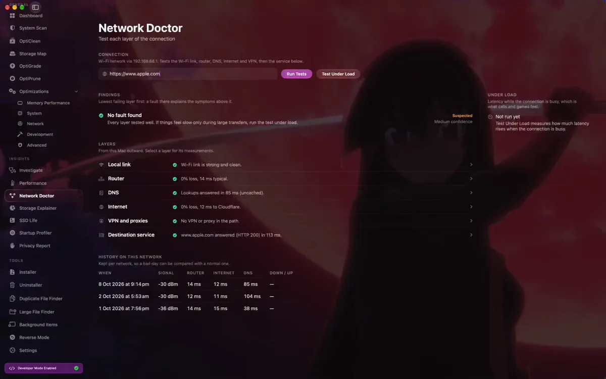 OptiMac: Network Doctor