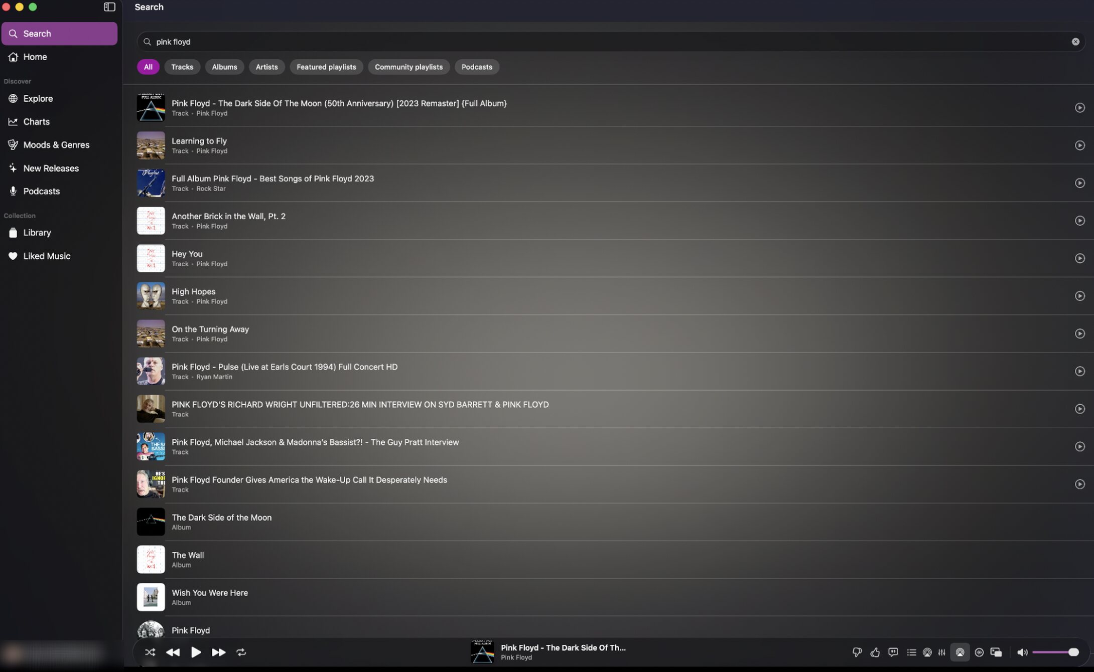 OptiTube Music instant search with live predictions